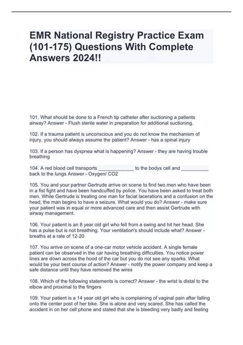 Full Download Emr National Registry Study Guide 