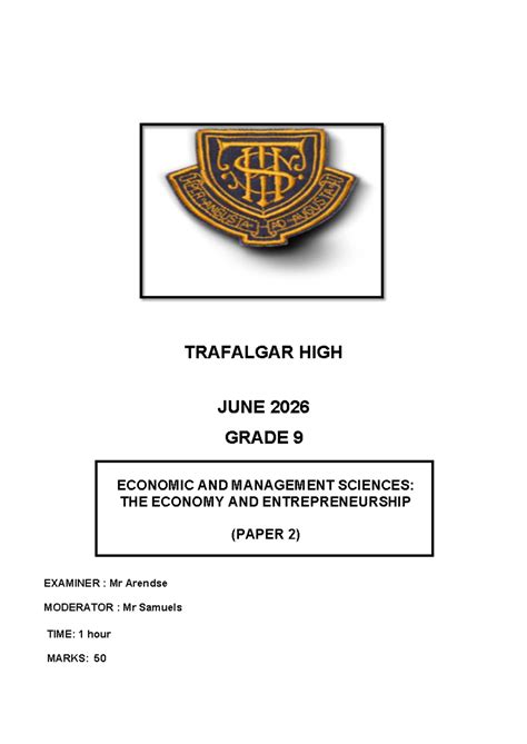 ems grade 8 june exam 2014