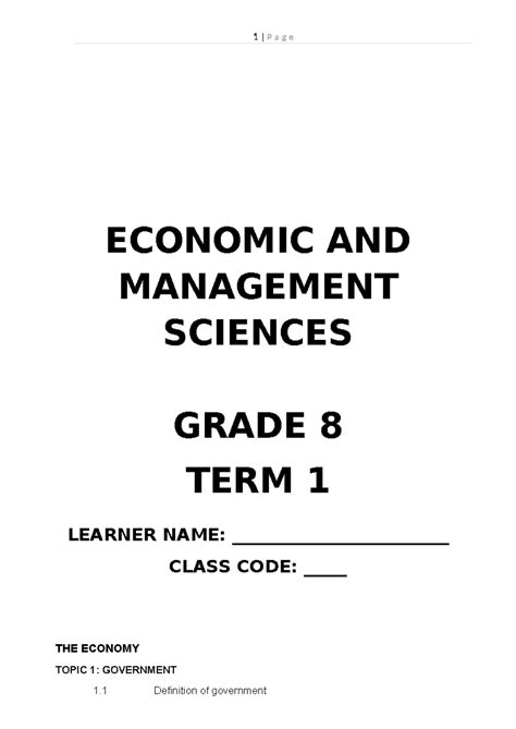 Ems Grade 9 Term 3 Assessment Test