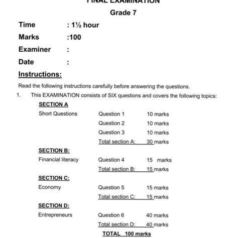 Full Download Ems Grade 7 Test Papers 