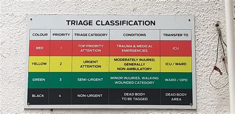Emt Triage Chart