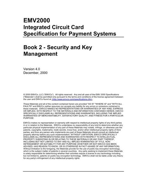 Full Download Emv Integrated Circuit Card Specifications For Payment Systems 