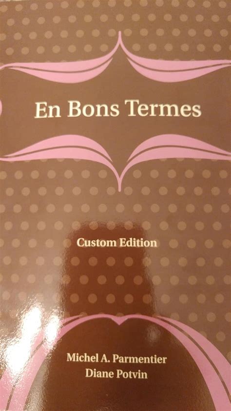 En Bons Termes Edition