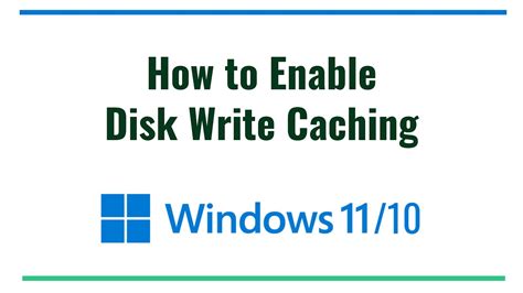 enable disk write cache linux