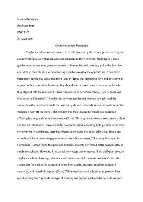 Enc1102 Summer 2011 Example Paragraph Laquo Grammar Topic Sentence Worksheet Middle School - Topic Sentence Worksheet Middle School
