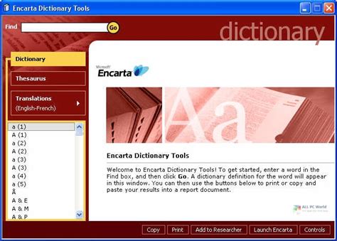 encarta dictionary for mobile phone