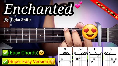 ENCHANTED CHORD - How to Play Enchanted by Taylor Swift on Guitar