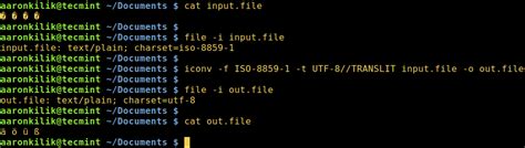 encoding - Converting webpages from UTF-8 to ISO-8859-1 in linux - St…