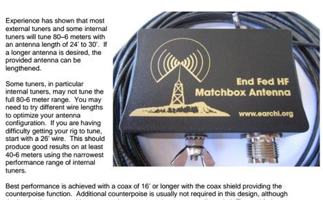 End Fed 6 40 Meter Multiband Hf Antenna Ham Radio