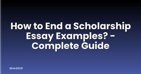 End Of Course Essay Examples