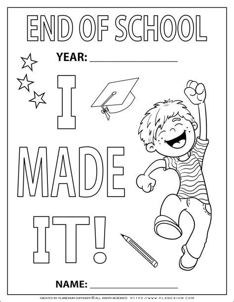 End Of School Year Color Pages   The Coolest Free Printable End Of School Coloring - End Of School Year Color Pages