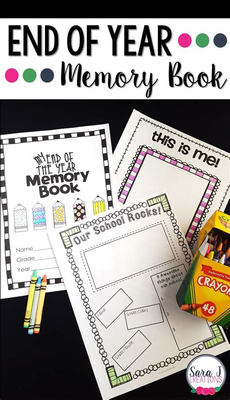 End Of School Year Memory Book For K 2nd Grade Memory Book - 2nd Grade Memory Book