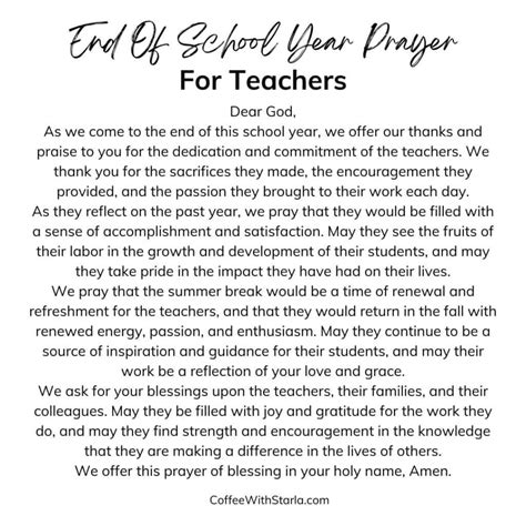 End Of The Year Devotions For Teachers