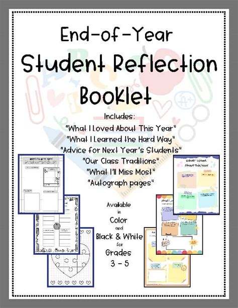 end of year booklet 4th grade