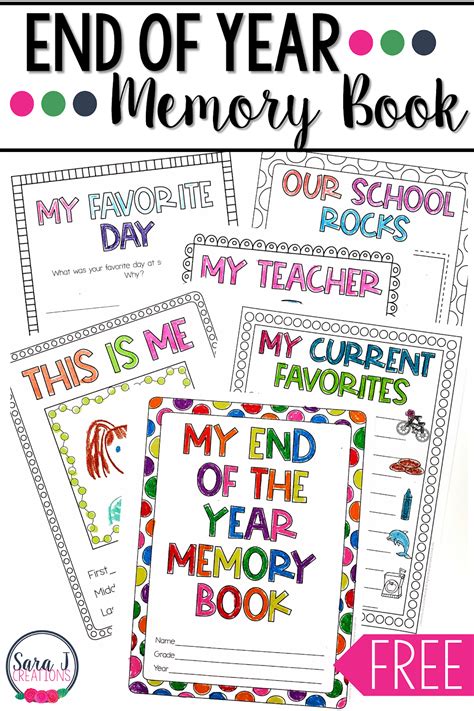 End Of Year Memory Book 1st Grade By 8th Grade Memory Book - 8th Grade Memory Book