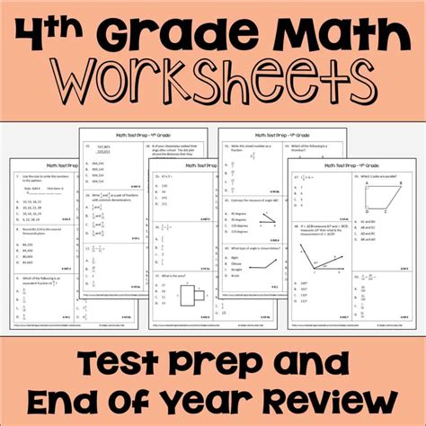End Of Year Test Prep Ultimate Guide For Th Grade Spiral Worksheet - Th Grade Spiral Worksheet