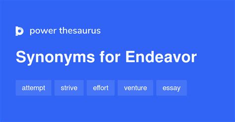 Endeavor Synonym