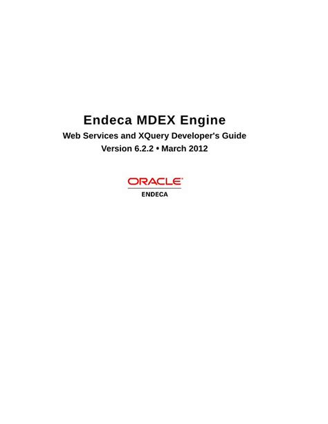 Read Online Endeca Mdex Engine Advanced Development Guide 