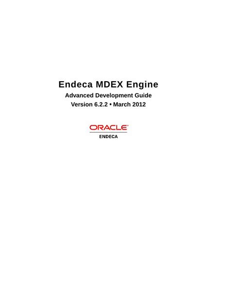 Full Download Endeca Mdex Engine Basic Development Guide 