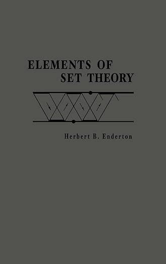 Enderton Elements Of Set Theory Solutions