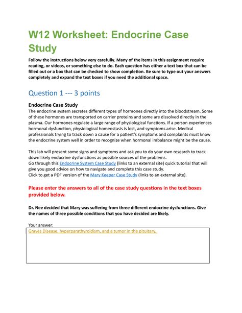 Read Endocrine Case Studies Answers 