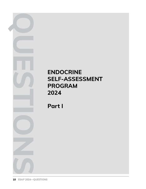 endocrinology self assessment
