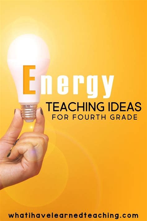 Energy Teaching Ideas For Elementary Students What I 4th Grade Energy - 4th Grade Energy