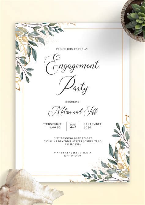 Engagement Invitations Templates