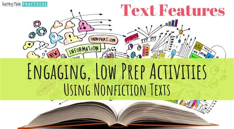 Engaging Low Prep Activities For Teaching Text Features 4th Grade Text Features - 4th Grade Text Features
