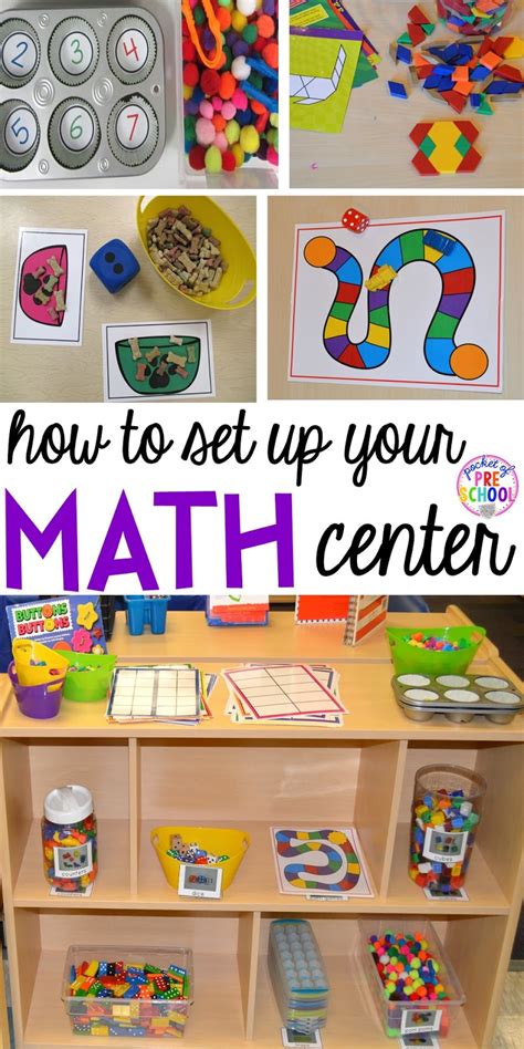 Engaging Preschool Math Centers Numbers Shapes Colors Preschool Math Center Activities - Preschool Math Center Activities