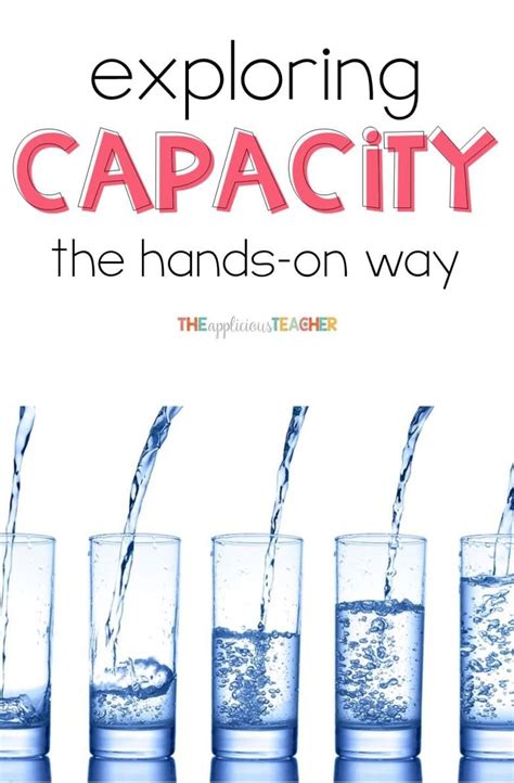 Engaging Ways To Teach Capacity The Curriculum Corner Teaching Capacity To Kindergarten - Teaching Capacity To Kindergarten