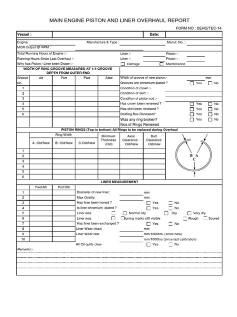 Engine Overhaul Report