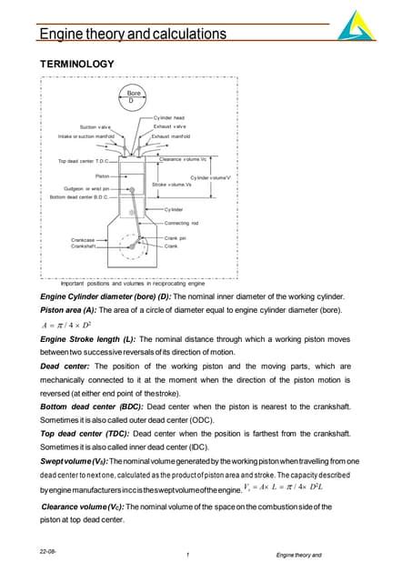 Engine Performance Engine Theory