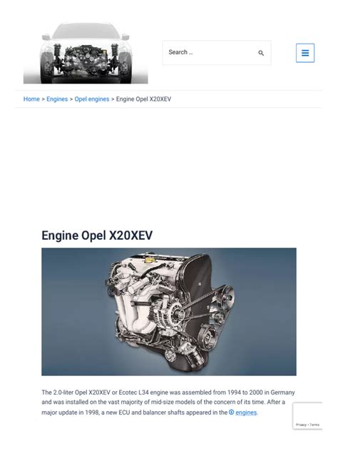 Engine X20xev Manual
