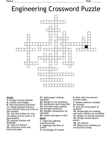 Engineering Amp Science Crossword Puzzles 2010 Rf Cafe Science Puzzle - Science Puzzle