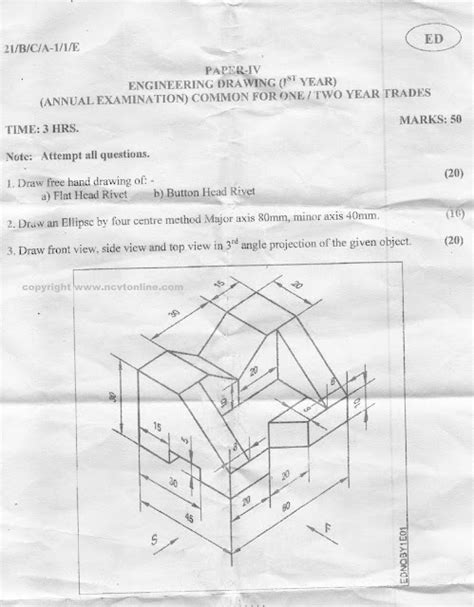 Engineering Drawing First Year