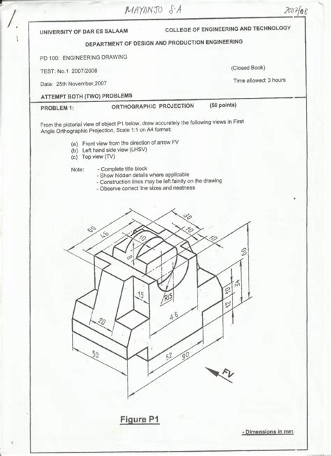 Engineering Drawing N3 Question Paper And Memo