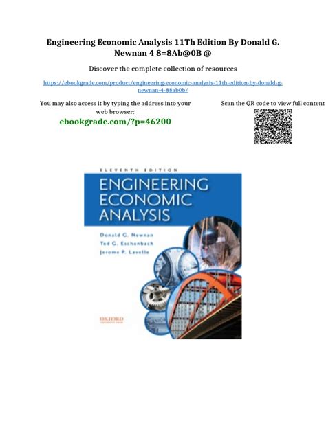 Engineering Economic Analysis 11th Solution Manual