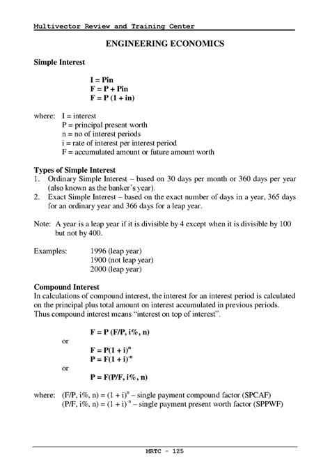Engineering Economics Examples