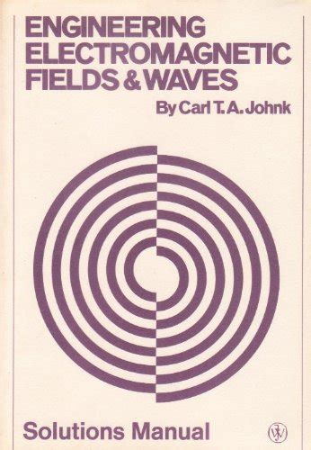 engineering electromagnetic fields waves solutions manual