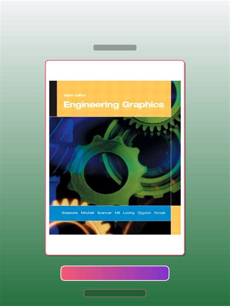Engineering Graphics 8th Edition By Frederick E Giesecke Pdf Book
