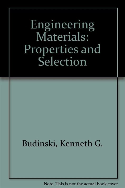 Engineering Materials Budinski