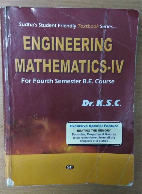 Engineering Mathematics 4 Dr Ksc Ebook And