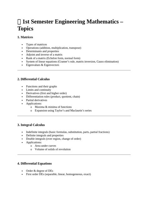Engineering Mathematics Solution 1st Semester Np Bali