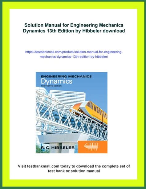 Engineering Mechanics 13th Ed Solution Manual