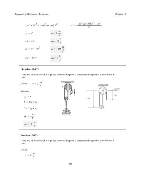 Engineering Mechanics Dynamics Problems And Solutions