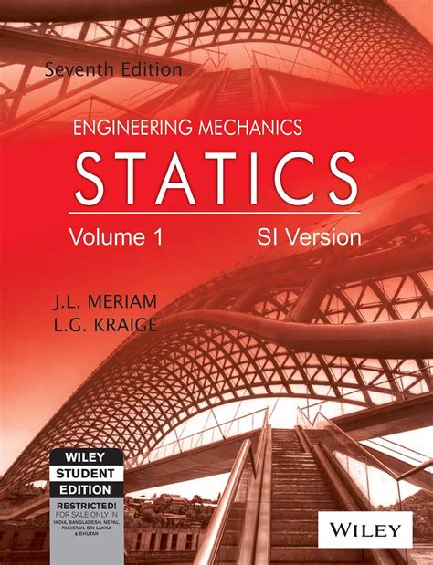 Engineering Mechanics Statics J L Meriam 6th Edition