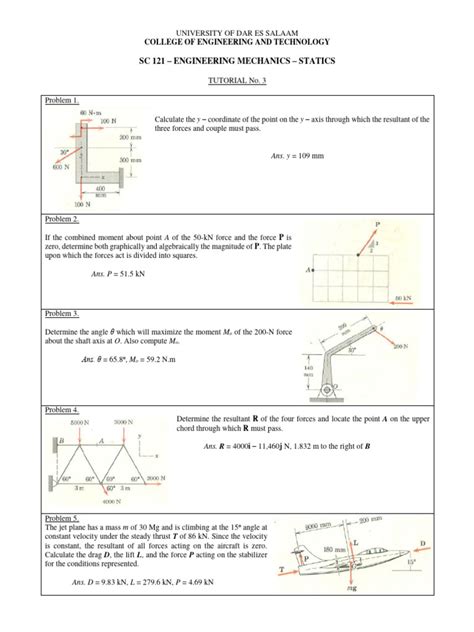 Engineering Mechanics Statics Tutorial