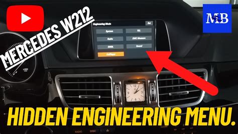 Engineering Menu A Class Mercedes
