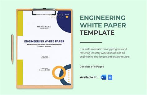 Engineering Paper Microsoft Word
